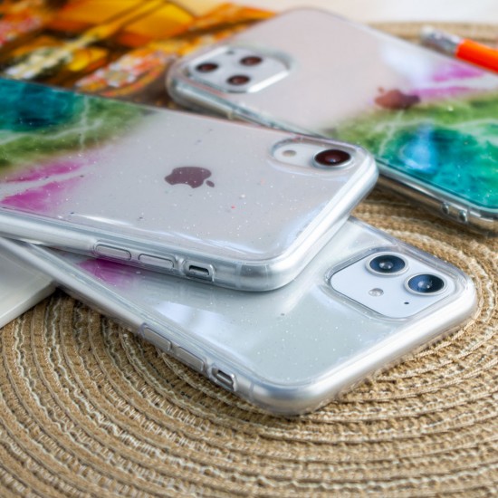 Силиконовый чехол Акварель для Xiaomi Redmi Note 9S, арт.011730