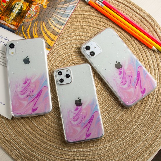 Силиконовый чехол Акварель для Xiaomi Redmi Note 9S, арт.011731
