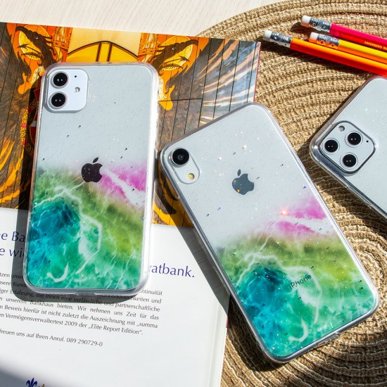 Силиконовый чехол Акварель для Xiaomi Redmi Note 9, арт.011730