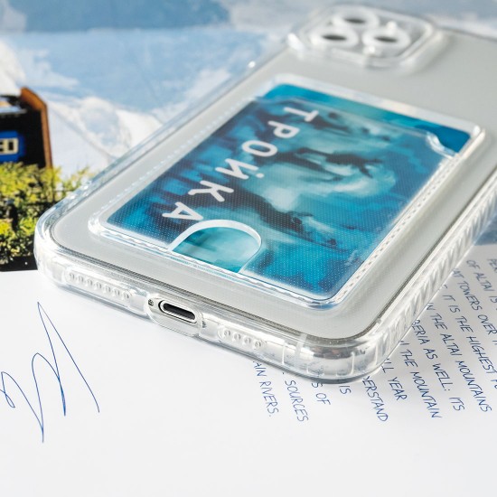 Силиконовый чехол для iPhone 11 Pro Max с карманом для карт, арт. 013019