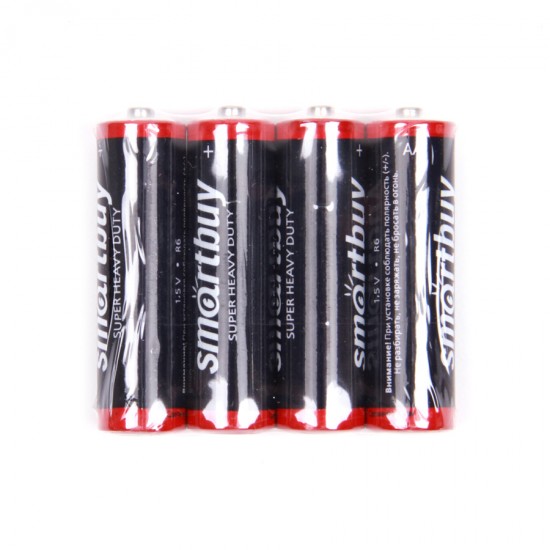 Батарейки АА SmartBuy R6 SR4 (б/б) (блистер 4 шт), арт.010273
