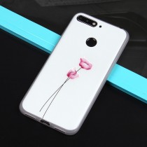 Чехол ТПУ с цветами для Huawei Honor 7A Pro/Y6 Prime (2018), арт.010774