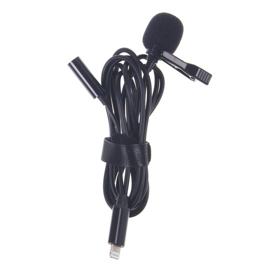 Микрофон петличка Lightning + 3.5, арт.012598