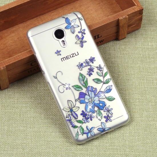 Силиконовый чехол с цветами для Meizu M3 Note, арт. 009618