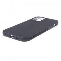 Чехол для iPhone 12 Mini черный силиконовый с защитой камеры, арт.012424