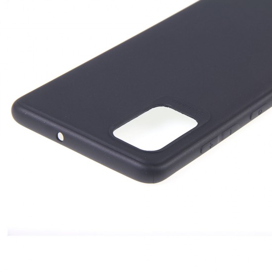 Чехол для Samsung Galaxy A51 черный силиконовый с защитой камеры, арт.012424