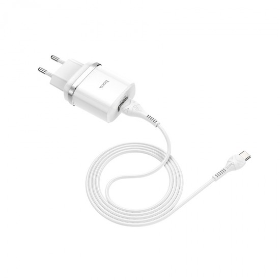 Сетевое зарядное устройство 2 в 1 Hoco C12Q для Type-C, арт.011648