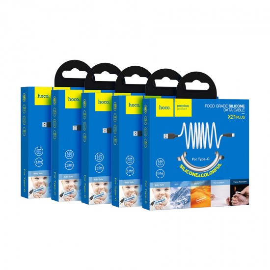USB - micro USB дата кабель HOCO X21 Plus, 1 м, арт.011657