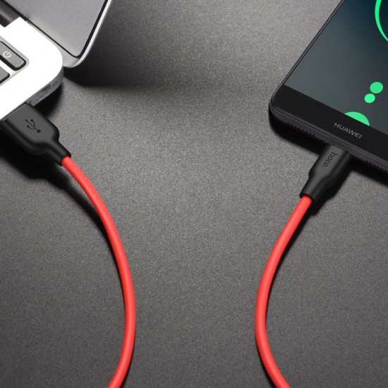 USB - micro USB дата кабель HOCO X21 Plus, 1 м, арт.011657