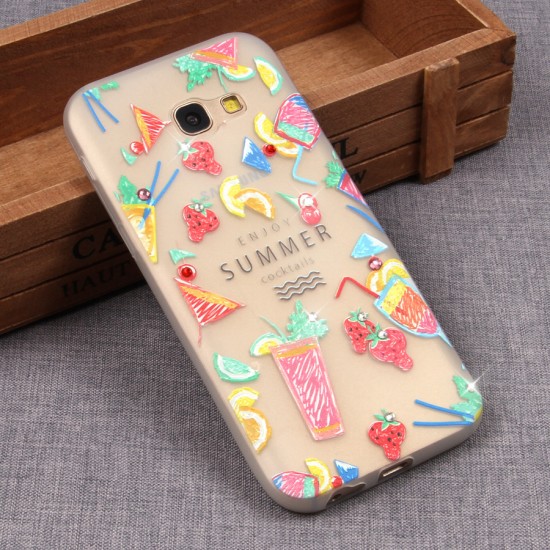 Матовый чехол со стразами для Samsung Galaxy A5 (2017), арт.009649