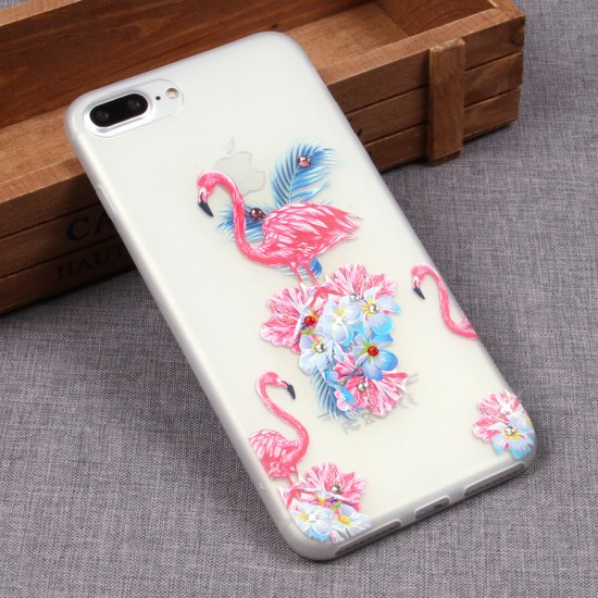 Матовый чехол со стразами для iPhone 7 Plus, арт.009648