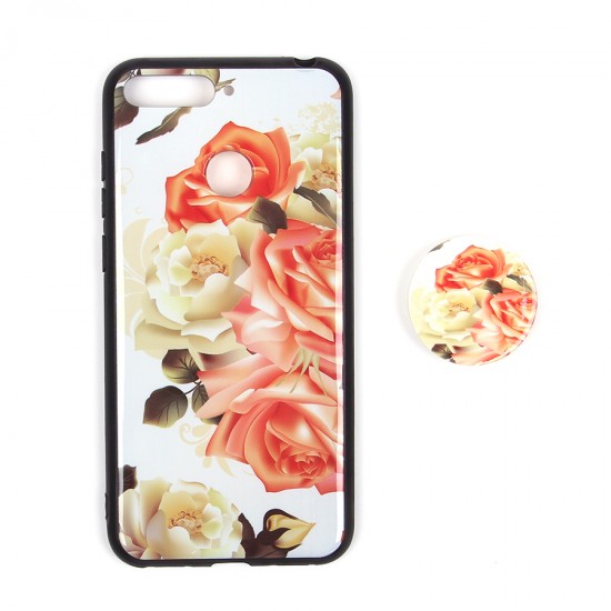 Чехол ТПУ с попсокетом для Huawei Honor 7A Pro/Y6 Prime (2018), арт.010681