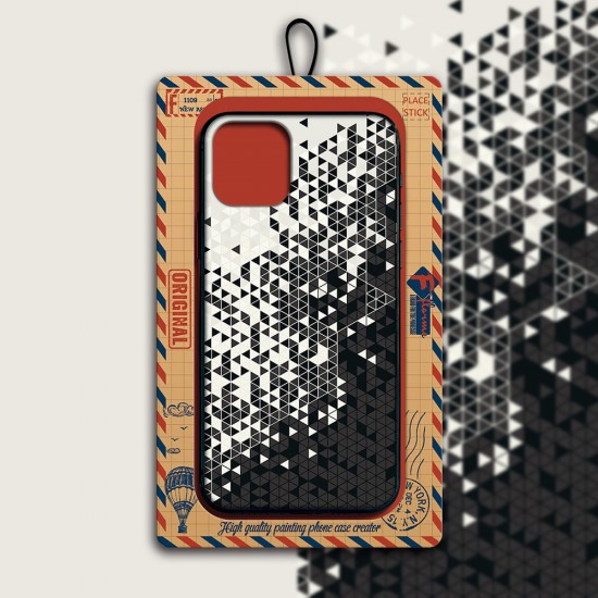Чехол ТПУ Florme Геометрия для iPhone 12 Mini, арт.011756