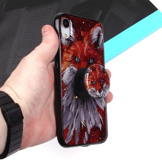 Чехол ТПУ с попсокетом для iPhone XR, арт.010894