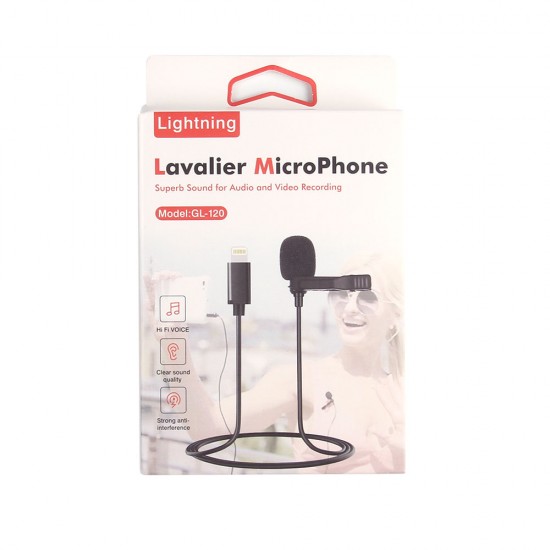Микрофон Lavalier GL-120 Lightning, арт.012183