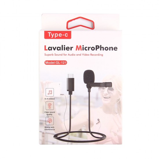 Микрофон Lavalier GL-121 Type-C, арт.012184