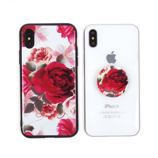 Чехол ТПУ с попсокетом для iPhone X/XS, арт.010680