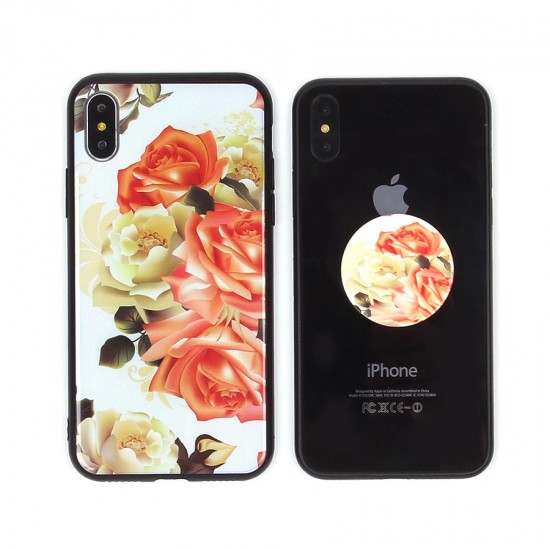 Чехол ТПУ с попсокетом для iPhone X/XS, арт.010681