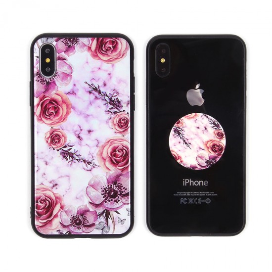 Чехол ТПУ с попсокетом для iPhone X/XS, арт.010683