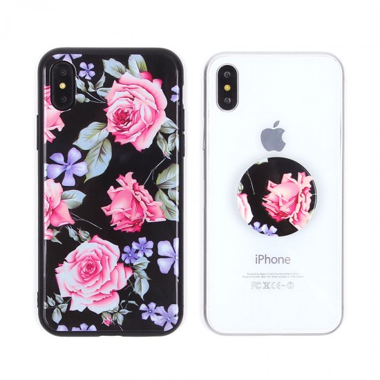 Чехол ТПУ с попсокетом для iPhone X/XS, арт.010684