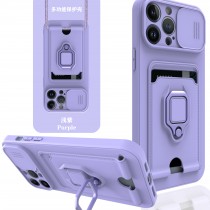 Чехол на iPhone 13 Pro с защитой камеры, магнитным держателем и подставкой, арт.013036