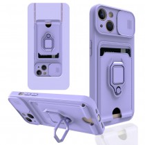 Чехол на iPhone 13 Pro Max с защитой камеры, магнитным держателем и подставкой, арт.013036