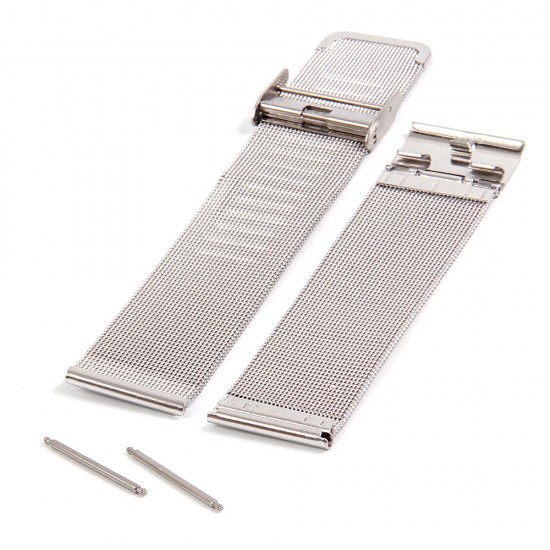 Ремешок металлический для Samsung Galaxy Watch 20мм Серебристый, арт.012247