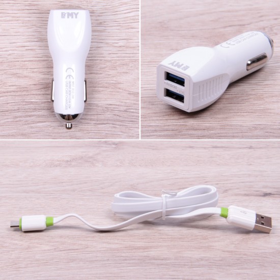 Автомобильное зарядное устройство MY-112 micro USB, арт.009689