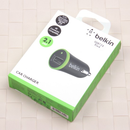 Автомобильный адаптер USB Belkin 2100 mAh, арт.008724