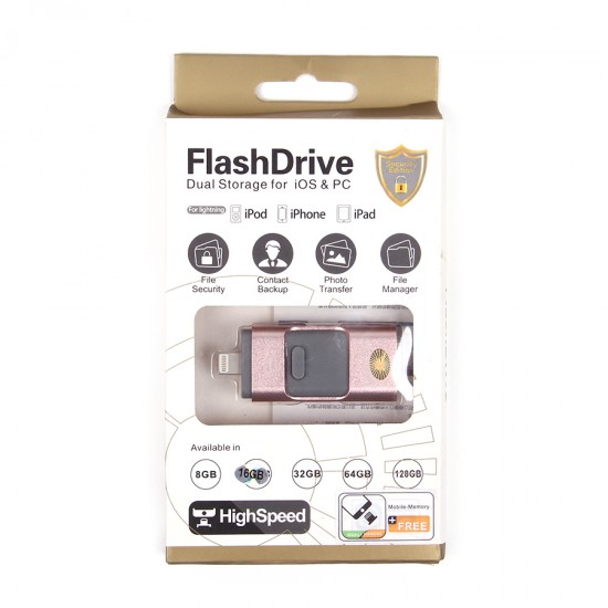 Флеш-накопитель 16Gb LXM L03/L06 Lightning /micro USB