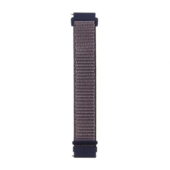 Ремешок Нейлоновый для Samsung Galaxy Watch 20мм Синий, арт.012248