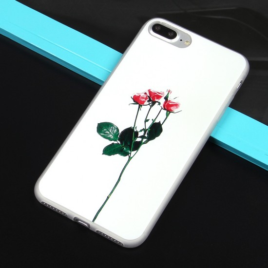 Чехол ТПУ с цветами для iPhone 7 Plus, арт.010776