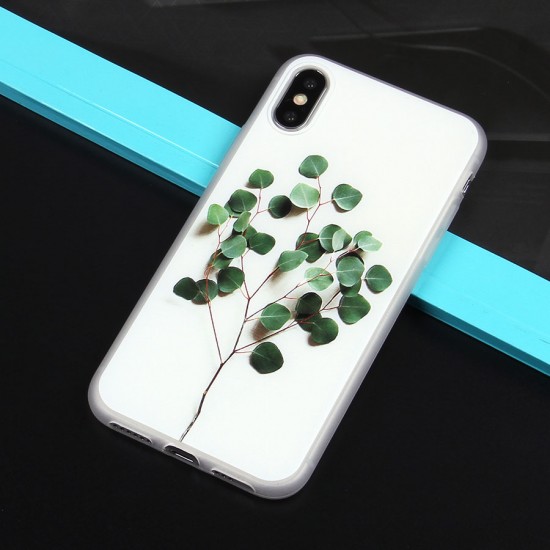 Чехол ТПУ с цветами для iPhone X/XS, арт.010773