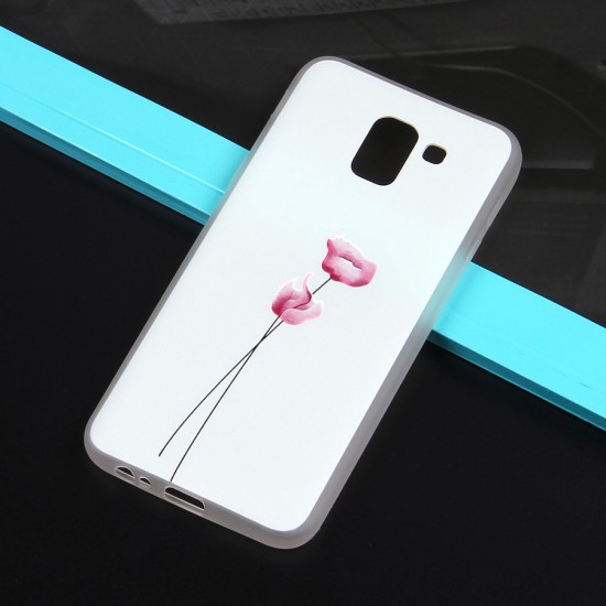Чехол ТПУ с цветами для Samsung Galaxy J6 (2018), арт.010774