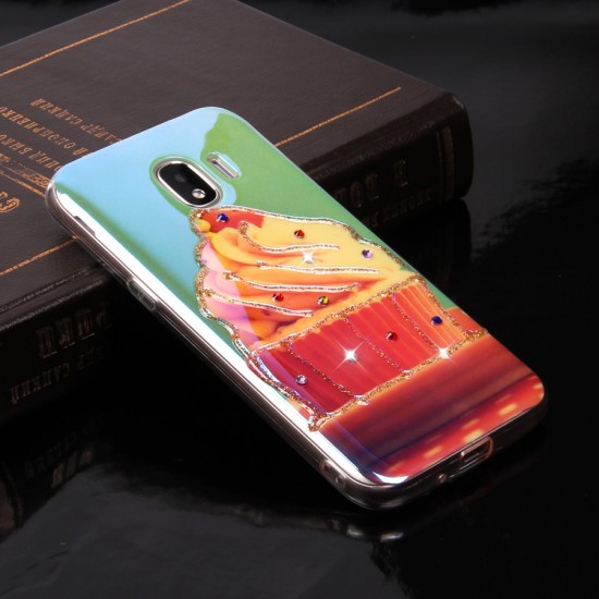 Панель ТПУ Blue Shine со стразами для Samsung Galaxy J2 (2018), арт.010437-1