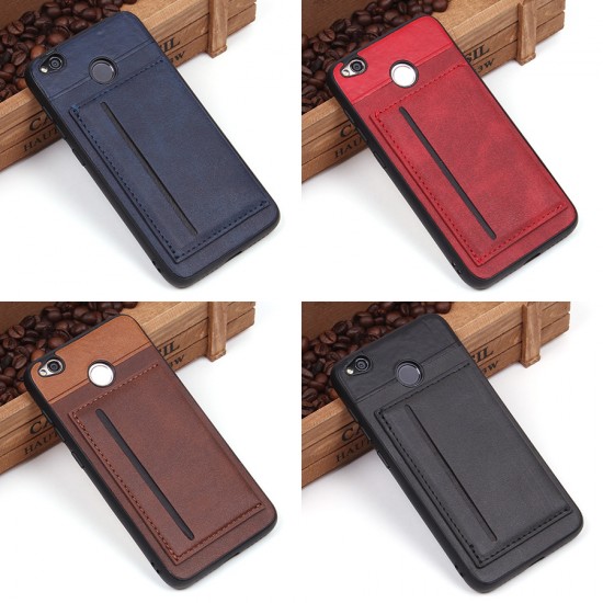 Чехол с карманом под пластиковые карты для Xiaomi Redmi 4Х, арт.010459