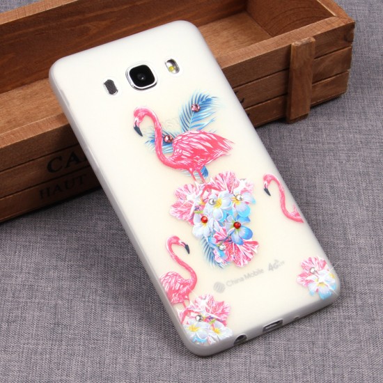 Матовый чехол со стразами для Samsung Galaxy J5 (2016), арт.009648