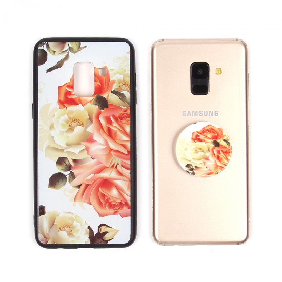 Чехол ТПУ с попсокетом для Samsung Galaxy A8 (2018), арт.010681