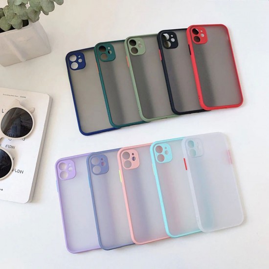 Матовый чехол ТПУ с цветными бортиками для iPhone XR, арт 011749