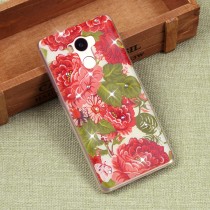 Силиконовый чехол с цветами для Xiaomi Redmi 4/4Pro, арт. 009614