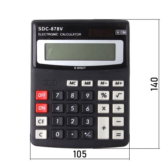 Калькулятор SDC-878V, 8-разрядный, настольный, арт.012077