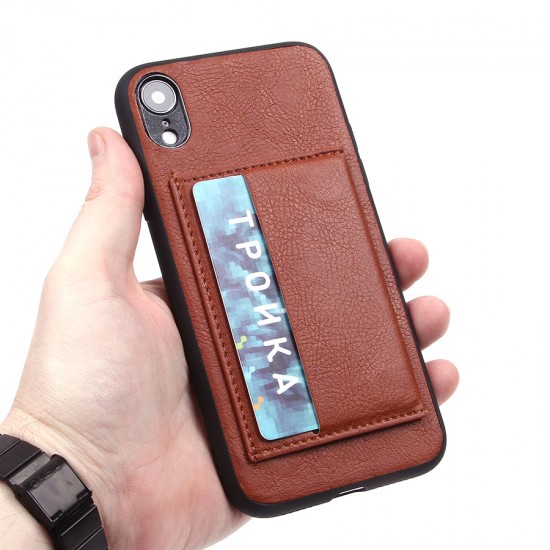 Чехол с карманом под пластиковые карты для iPhone XR, арт.010636