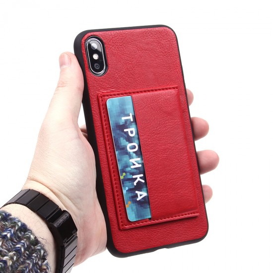 Чехол с карманом под пластиковые карты для iPhone XS Max, арт.010636