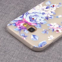 Матовый чехол со стразами для Samsung Galaxy A3 (2017), арт.009658