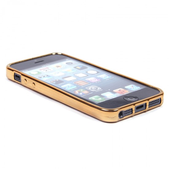 Силиконовый чехол со стразами для iPhone 5S/SE, арт.009203