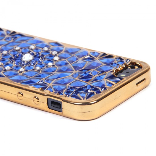 Силиконовый чехол со стразами для iPhone 5S/SE, арт.009203