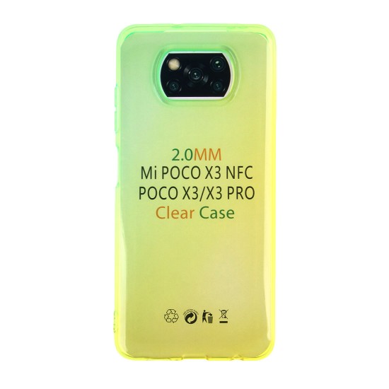 Чехол для Xiaomi Poco X3/ X3 Pro/ X3 NFC Градиент, ТПУ, арт.012963