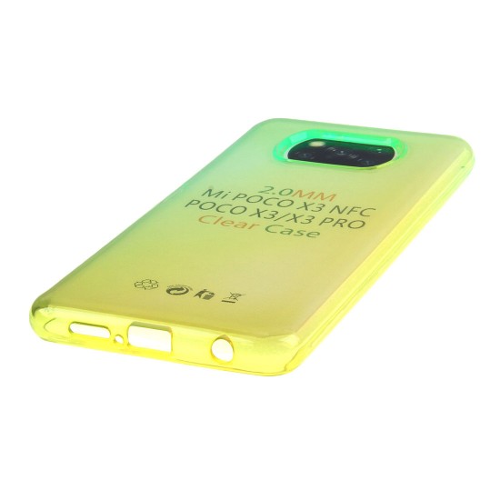 Чехол для Xiaomi Poco X3/ X3 Pro/ X3 NFC Градиент, ТПУ, арт.012963
