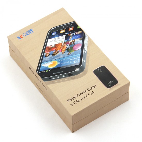 Бампер с крышкой металлический со стразами для Samsung i9500 Galaxy S4, арт.006727