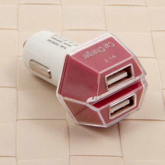 Автомобильный адаптер на 2 USB, арт.008039